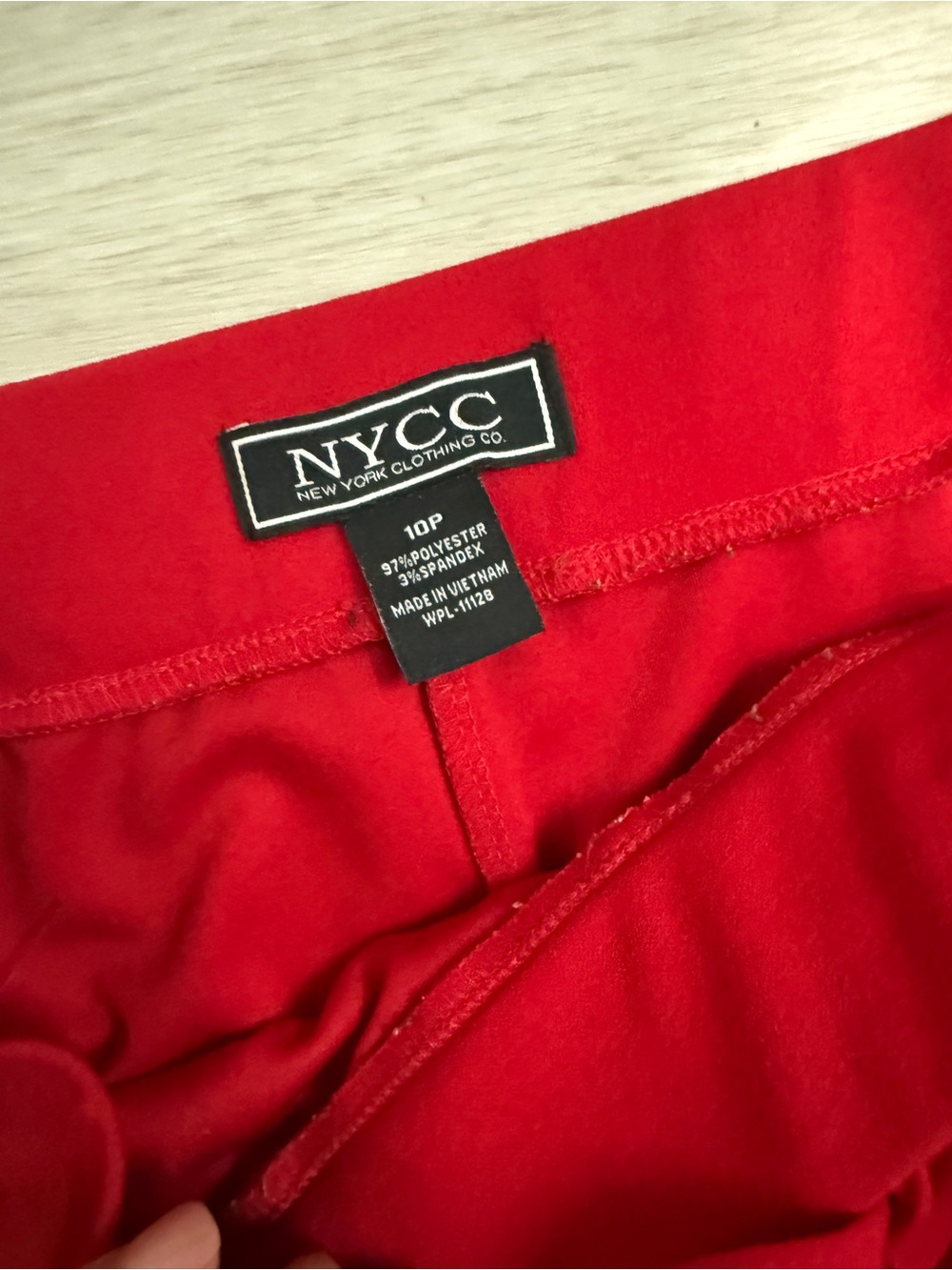NYCC Red Drawstring Pants - Picture 4 of 5
